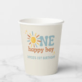 ワンハッピーボーイ、1回目ののまわりに日帰り 紙コップ (裏面)