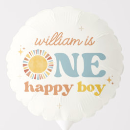 ワンハッピーボーイBoho Sun 1st誕生日 バルーン