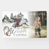 ワンハッ素朴プキャンパーフォト誕生日デコール 横断幕 (横)