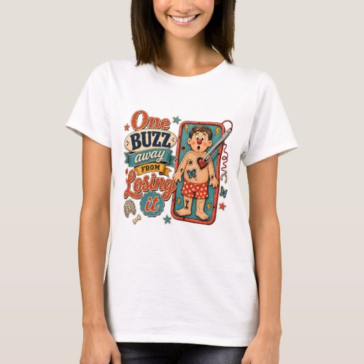 ワンバズで大変なことに Tシャツ (正面)