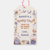 ワンバベ不気味キュートなハロウィーン幽霊1日 ギフトタグ (裏面)