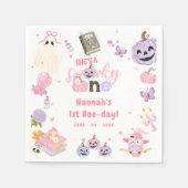 ワンバベ不気味キュートなハロウィーン幽霊1日 スタンダードカクテルナプキン (正面)