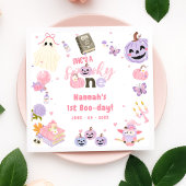 ワンバベ不気味キュートなハロウィーン幽霊1日 スタンダードカクテルナプキン