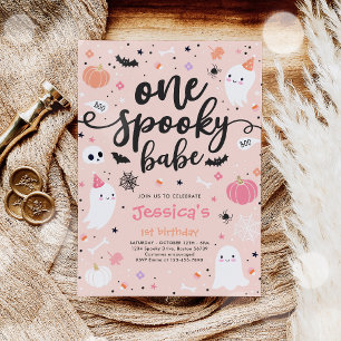 ワンバベ不気味キュートなハロウィーン幽霊1日 招待状