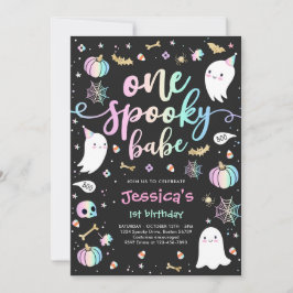 ワンバベ不気味キュートなハロウィーン幽霊1日 招待状