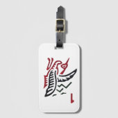 ワンバムのバードラゲージタグ ラゲッジタグ (正面縦)