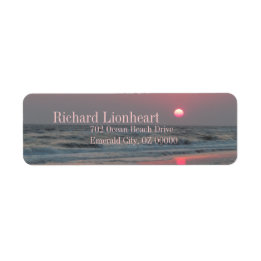 ワンパーフェクトサンセット – Oak Island, NC ラベル