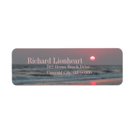 ワンパーフェクトサンセット – Oak Island, NC ラベル