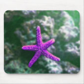 ワンパープルスターフィッシュロッキービーチ マウスパッド (正面)