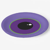 ワンビッグアイパープルプレート ペーパープレート (アングル)