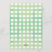 ワンビッグディルピクルス ファーストバースデー ブルー 写真 招待状 (裏面)