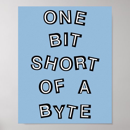 ワンビットショートコンピュータープログラマ ポスター (正面)
