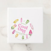 ワンピクールンクレトロポプシクル1st誕生日パーティー フェイバータグ (インサイチュ)