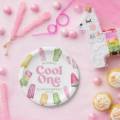 ワンピクールンクレトロポプシクル1st誕生日パーティー ペーパープレート (パーティー)