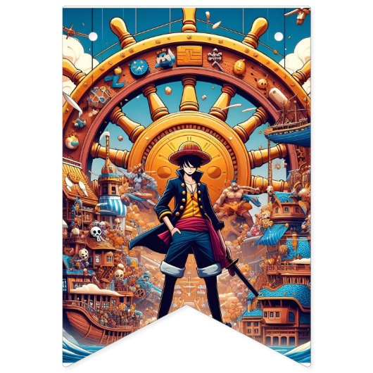 ワンピースのアニメパーティーバンティングフラグ バンティングフラッグ (第1の旗)