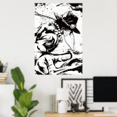 ワンピースエース ポスター (ホームオフィス)