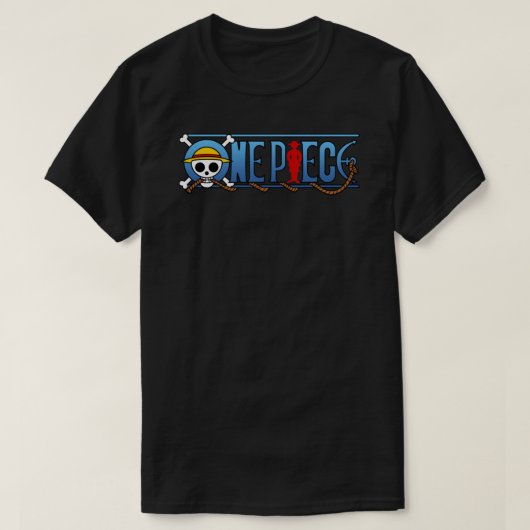 ワンピースロゴパイレーツ国旗の記号 – One Piece Cla Tシャツ (デザイン正面)