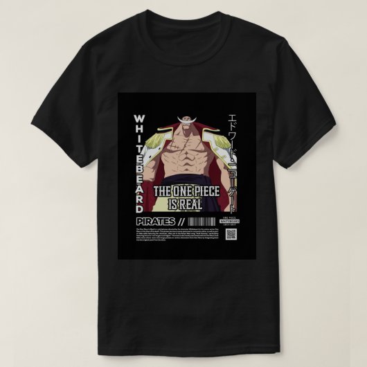 ワンピース実在はストリートウェアスタイル Tシャツ (デザイン正面)