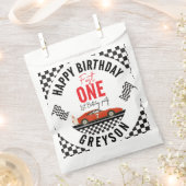 ワンファストレースカーボーイ1st誕生日パーティー フェイバーバッグ (クリップ留めされた状態)