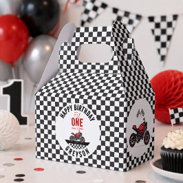 ワンファストレース モーターサイクル ボーイ 1歳の誕生日パーティー フェイバーボックス