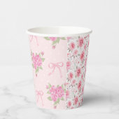 ワンファンシーコケットボウファースト誕生日 紙コップ (左)