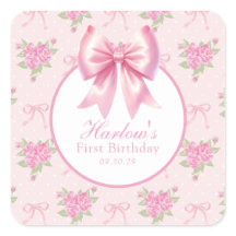 ワンファンシーピンクコケットボウ誕生日