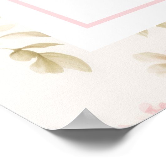 ワンファンシーピンクボウ名門私立校風の1歳 ポスター (角)