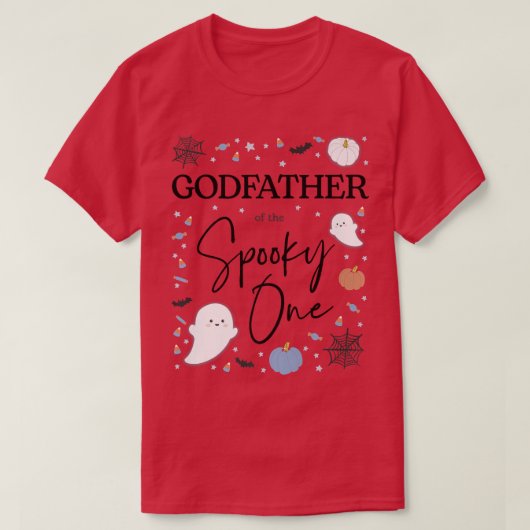 ワンファースト不気味誕生日少年のゴッドファーザー Tシャツ (デザイン正面)