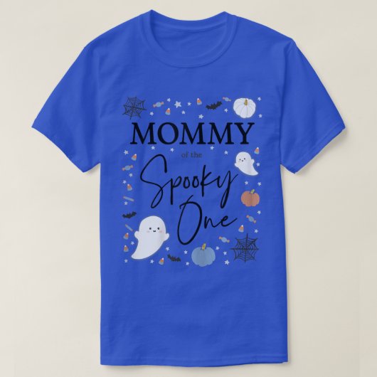 ワンファースト不気味誕生日少年の女性ママ Tシャツ (デザイン正面)