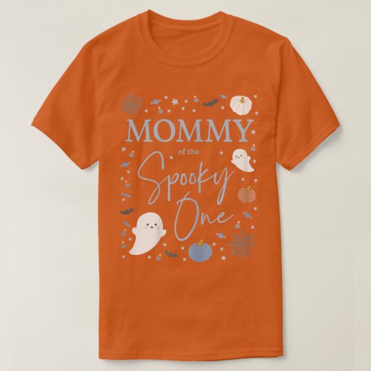 ワンファースト不気味誕生日少年の女性ママ Tシャツ (デザイン正面)