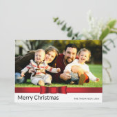 ワンフォトクリスマスフラットホリデーカード シーズンカード (スタンド正面)