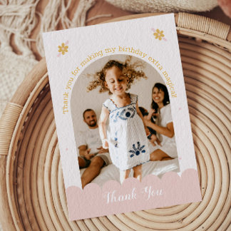 ワンフォトマジカルユニコーンパステルサンキューカード サンキューカード