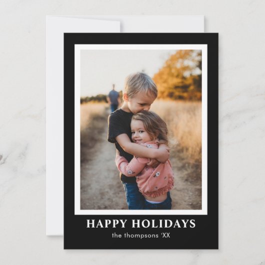 ワンフォトミニマルモダンリストバッファロープレイドタータンチェック シーズンカード (正面)