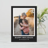 ワンフォトミニマルモダンリストバッファロープレイドタータンチェック シーズンカード (スタンド正面)