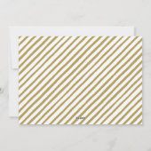 ワンフォト素朴金ゴールドスクリプトハッピーホリデーカード シーズンカード (裏面)