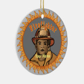 ワンブラックファイアファイターオーナメント セラミックオーナメント (右)