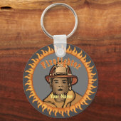 ワンブラックファイヤーキーホルダー キーホルダー (正面)