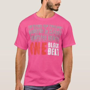 ワンブラックベルト武術アーツギフト Tシャツ