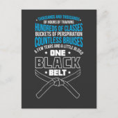 ワンブラックベルト武術アーツトレーニングファイター ポストカード (正面)