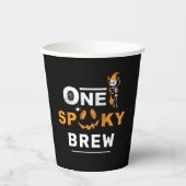 ワンブリュ不気味ハロウィンマッチングファミリーカスタム 紙コップ (正面)