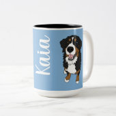 ワンブルーアイドベルネーズマウンテンドッグ ツートーンマグカップ (正面右)