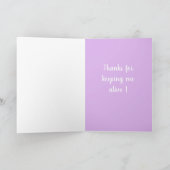 ワンブルーアイドベルネーゼ山犬の母の日 カード (内部)