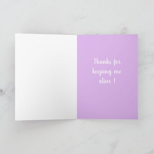 ワンブルーアイドベルネーゼ山犬の母の日 カード (内部)