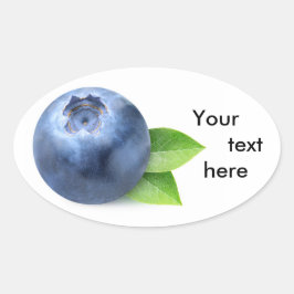 ワンブルーベリー 楕円形シール