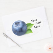 ワンブルーベリー 楕円形シール (封筒)