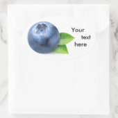 ワンブルーベリー 楕円形シール (バッグ)