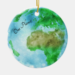 ワンプラネットのまわりにセラミックカスタムオーナメント セラミックオーナメント