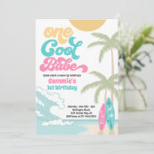 ワンベクールーレトロサーフ1st誕生日パーティー 招待状 (スタンド正面)