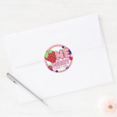 ワンベリースイートガールステッカー ラウンドシール (封筒)