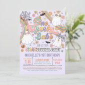 ワンベ不気味ー誕生日招待状 – 少女/紫 招待状 (スタンド正面)